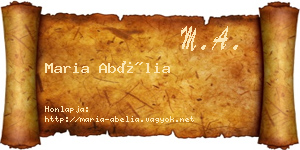 Maria Abélia névjegykártya